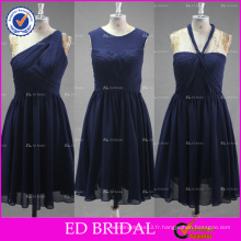 ED Bridal Best Selling Elegant Different Styles Robe de soirée courte en mousseline de soie 2017